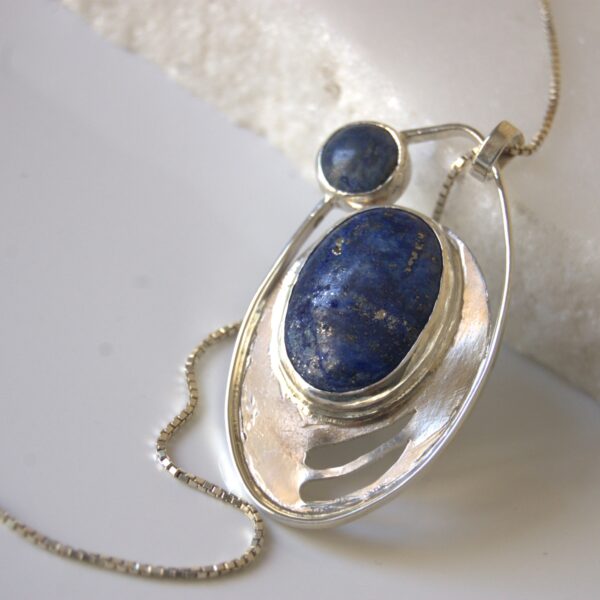 Lapis Lazuli Sterling Silver Pendant - Image 2