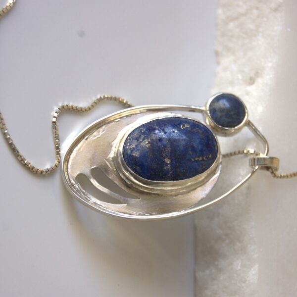 Lapis Lazuli Sterling Silver Pendant - Image 3