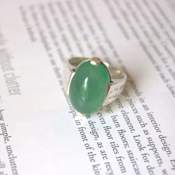 Aventurine Sterling Silver Ring - Image 3