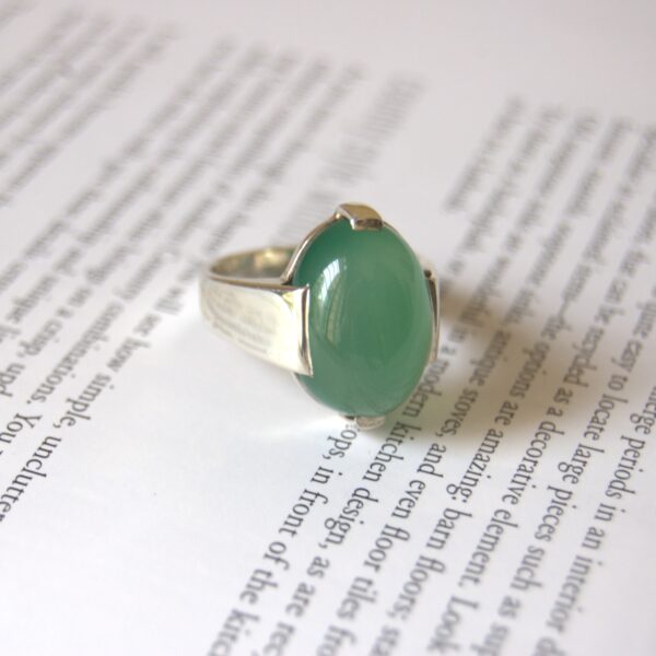 Aventurine Sterling Silver Ring - Image 4