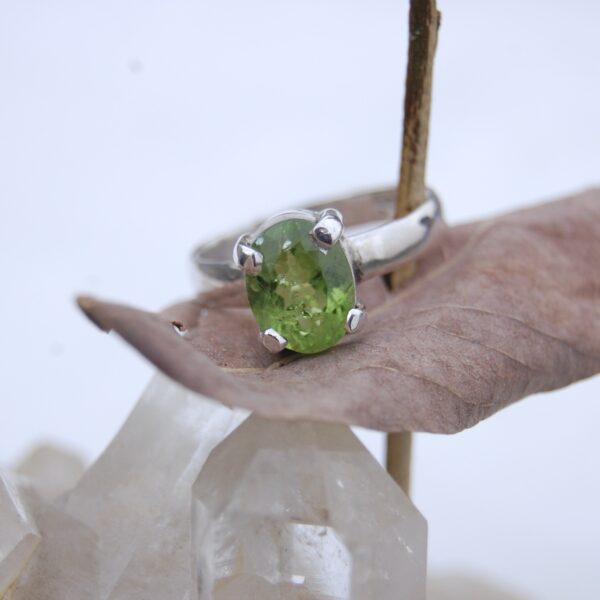 Peridot Sterling Silver Ring