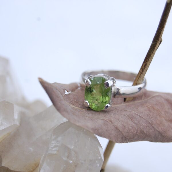 Peridot Sterling Silver Ring - Image 4