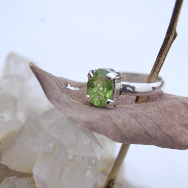 Peridot Sterling Silver Ring - Image 3