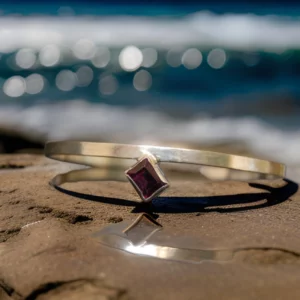 Amethyst Sterling Silver Cuff