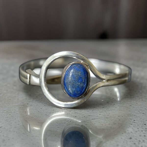 Lapis Lazuli Sterling Silver Cuff