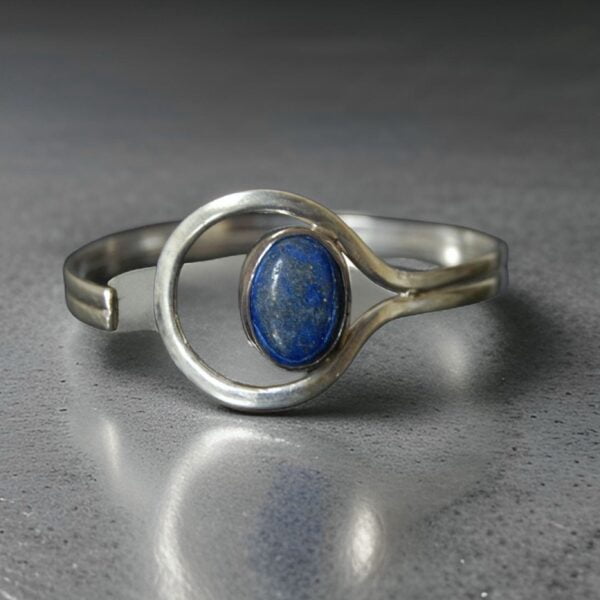 Lapis Lazuli Sterling Silver Cuff - Image 4