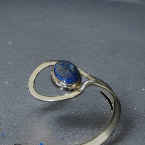 Lapis Lazuli Sterling Silver Cuff - Image 3