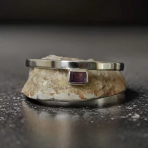 Amethyst Sterling Silver Cuff