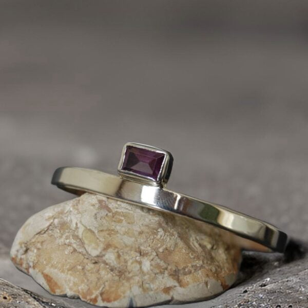 Amethyst Sterling Silver Cuff - Image 6