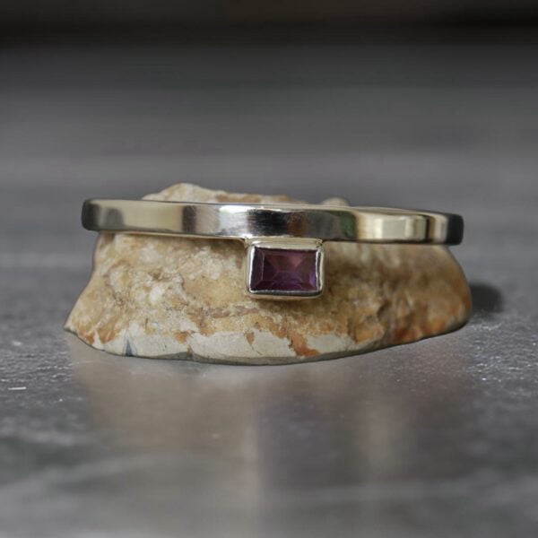 Amethyst Sterling Silver Cuff - Image 5