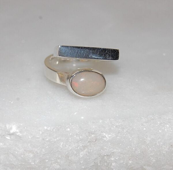 Opal Sterling Silver Ring