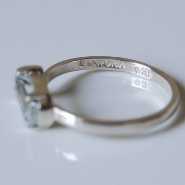 Aquamarine Sterling Silver Ring - Image 3