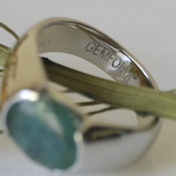 Emerald Sterling Silver Ring - Image 6