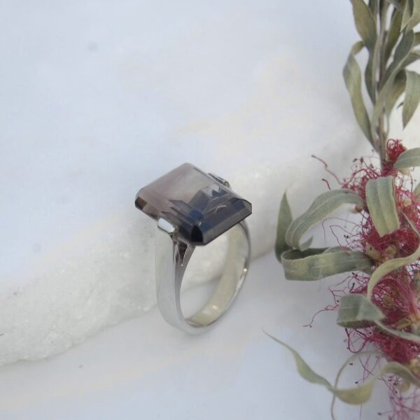 Smoky Quartz Sterling Silver Ring - Image 5