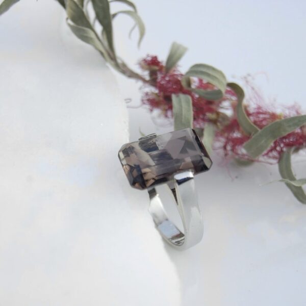 Smoky Quartz Sterling Silver Ring - Image 6