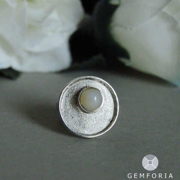 Opal Sterling Silver Ring - Image 2