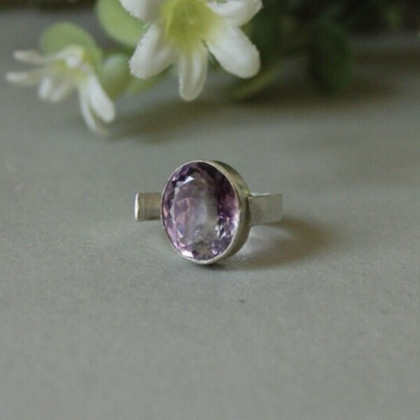 Amethyst Sterling Silver Ring - Image 4