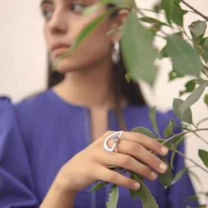 Blue Sapphire Sterling Silver Ring