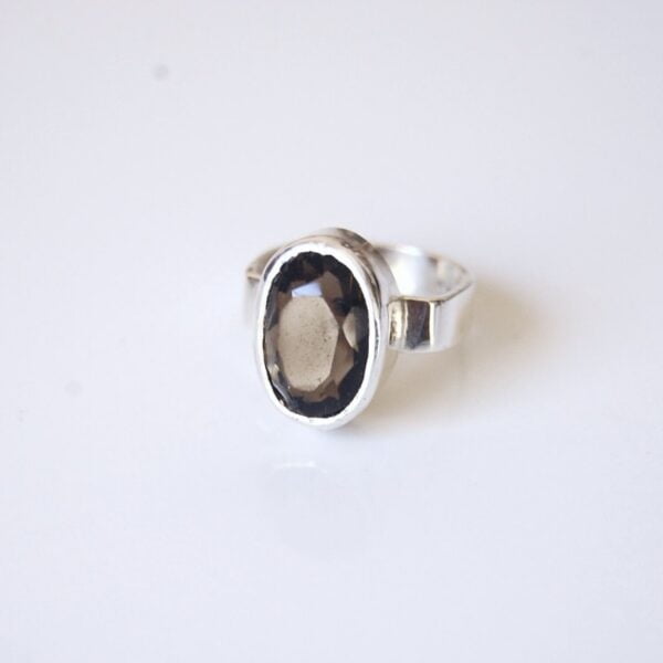 Smoky Quartz Sterling Silver Ring