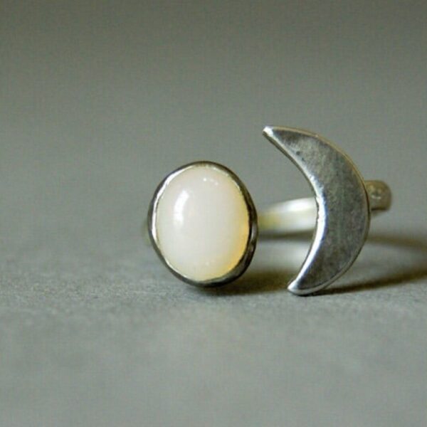 Opal Sterling Silver Ring