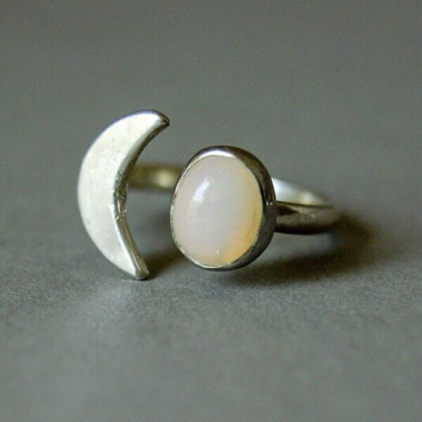 Opal Sterling Silver Ring - Image 2