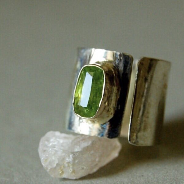 Peridot Sterling Silver Ring