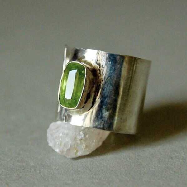 Peridot Sterling Silver Ring - Image 2