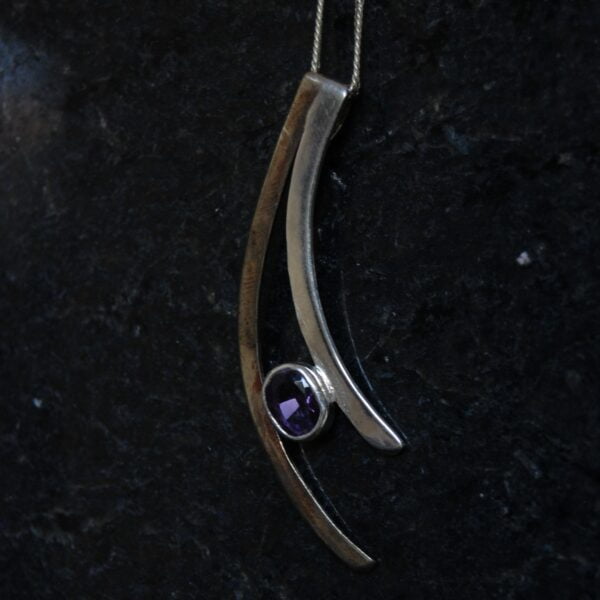 Amethyst Sterling Silver Pendant - Image 2