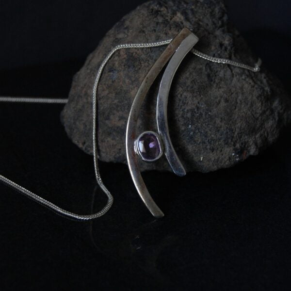 Amethyst Sterling Silver Pendant