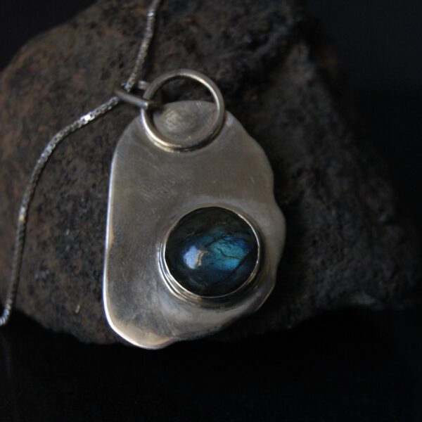 Labradorite Sterling Silver Pendant