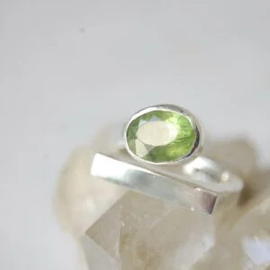 Peridot Sterling Silver Ring