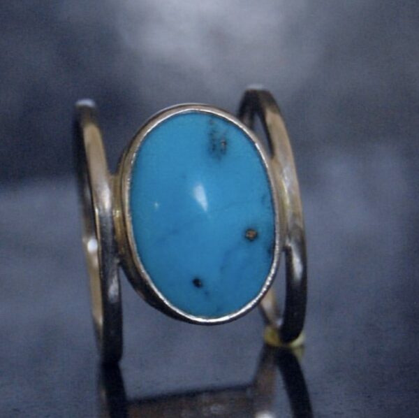 Turquoise (Feroza) Sterling Silver Ring