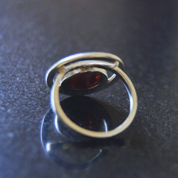 Garnet Sterling Silver Ring - Image 3