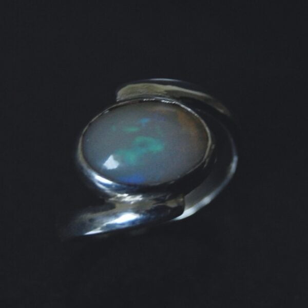 Opal Sterling Silver Ring - Image 3