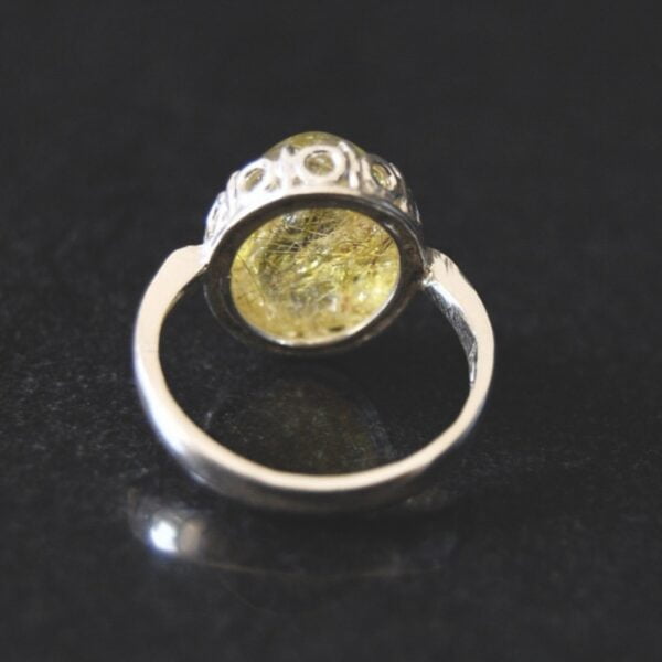 Rutile Quartz Sterling Silver Ring - Image 3