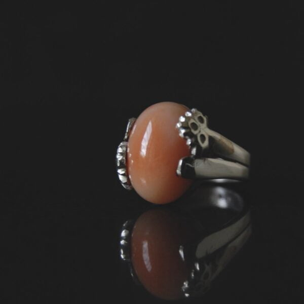 Agate (Aqeeq) Sterling Silver Ring - Image 2