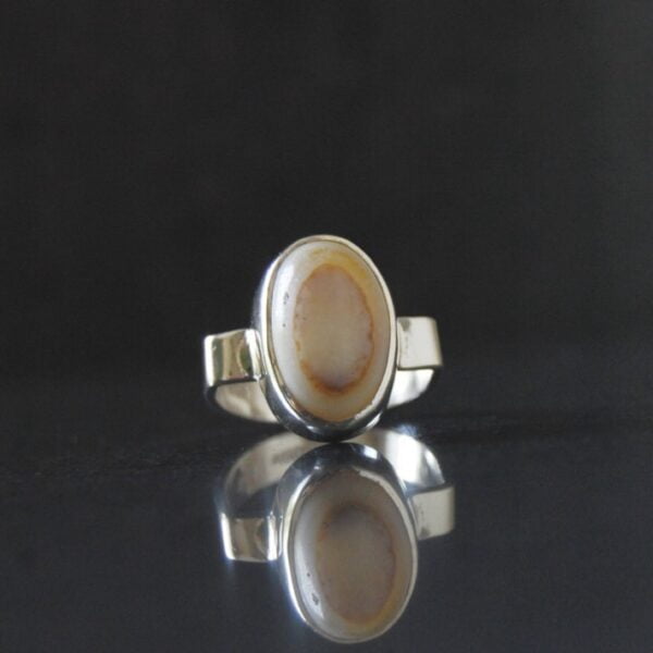 Agate (Aqeeq) Sterling Silver Ring