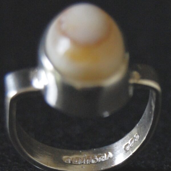 Agate (Aqeeq) Sterling Silver Ring - Image 2