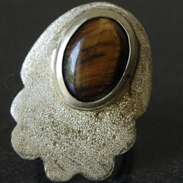 Tiger’s Eye Sterling Silver Ring