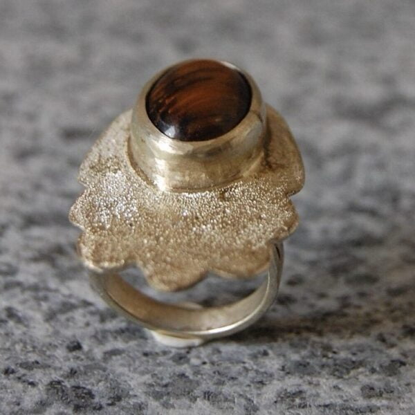 Tiger’s Eye Sterling Silver Ring - Image 2