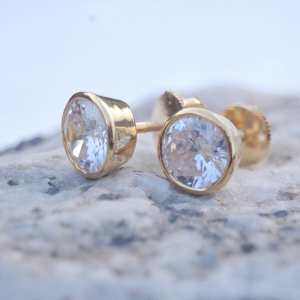 Luxe Radiance Moissanite Ear Studs - Image 3