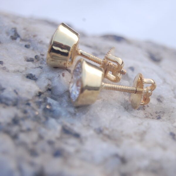 Luxe Radiance Moissanite Ear Studs - Image 4