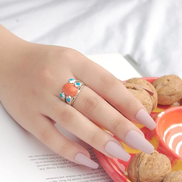 The Azure Coral Ring